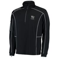 Men's Columbia Golf Black Wake Forest Demon Deacons Shotgun Omni-Wick Quarter-Zip Pullover Jacket