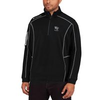 Men's Columbia Golf Black Wake Forest Demon Deacons Shotgun Omni-Wick Quarter-Zip Pullover Jacket