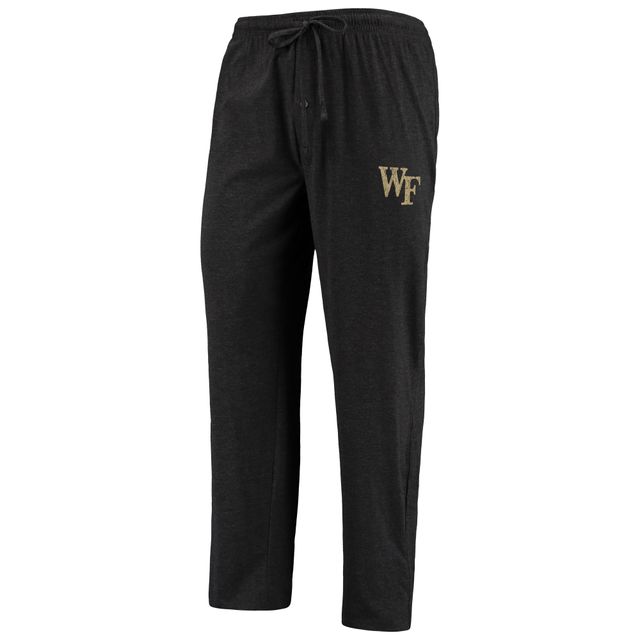 Concepts Sport T-shirt et pantalon à manches longues pour homme Noir/anthracite chiné Wake Forest Demon Deacons Meter