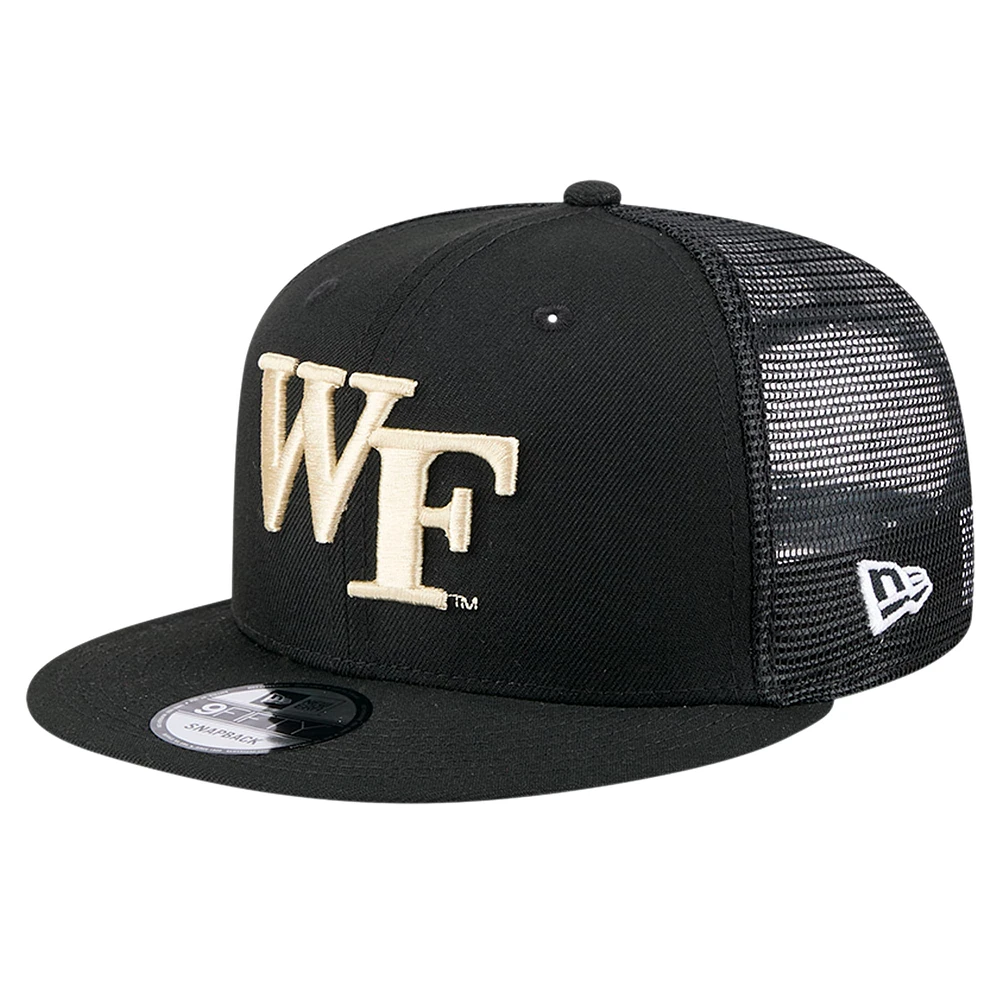 Casquette snapback 9FIFTY Trucker Demon Deacons de Wake Forest de New Era pour homme