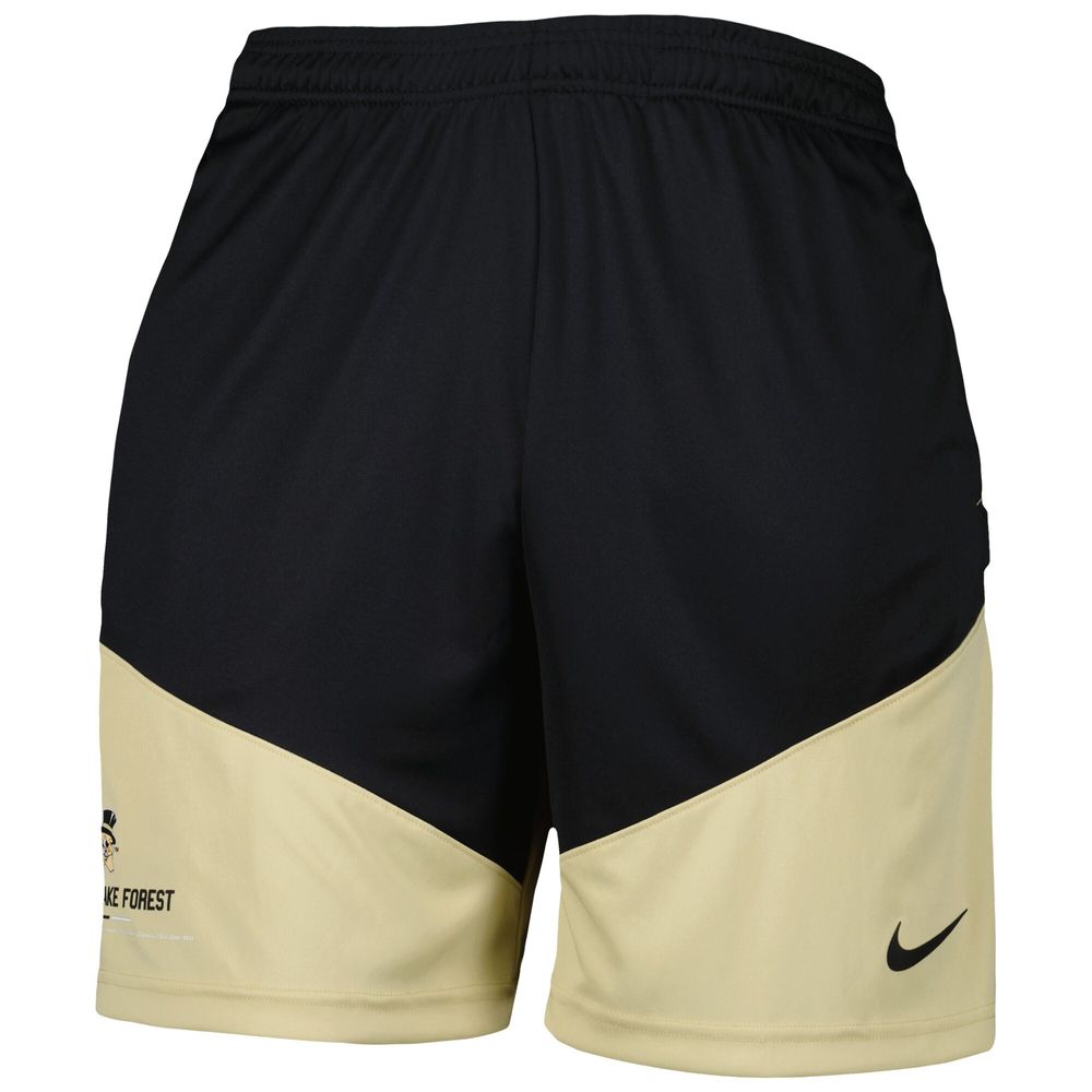 Men's Nike Black/Gold Wake Forest Demon Deacons Performance Player Shorts