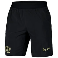 Men's Nike Black Wake Forest Demon Deacons 2024/25 Sideline Performance Woven Shorts