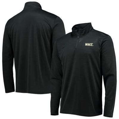 Men's Nike Black Wake Forest Demon Deacons Intensity Team Quarter-Zip Performance Jacket