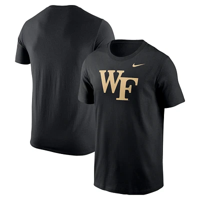 T-shirt Nike noir avec logo Wake Forest Demon Deacons pour homme