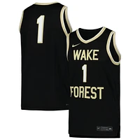 Maillot de basket-ball réplique Nike Wake Forest Demon Deacons pour homme noir