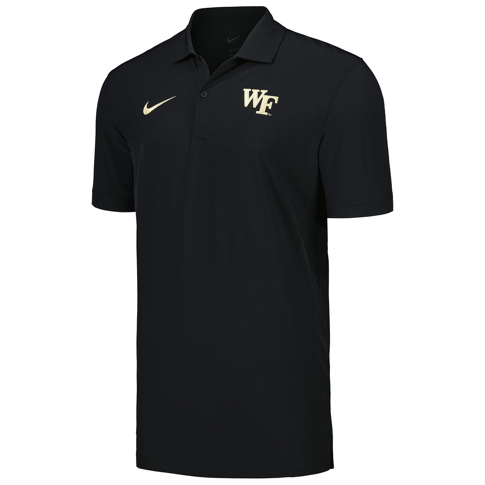 Men's Nike Black Wake Forest Demon Deacons Sideline Polo