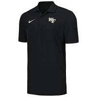 Polo Nike Wake Forest Demon Deacons Sideline noir pour homme