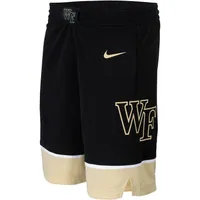 Men's Nike Black Wake Forest Demon Deacons Team Logo Replica Basketball Shorts