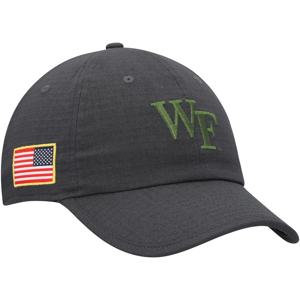 Lids Forest Deacons Nike Veterans Day Tactical Adjustable Hat - Charcoal | Green Tree Mall