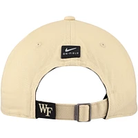 Casquette réglable Nike Gold Wake Forest Demon Deacons 2024 Sideline Club pour homme