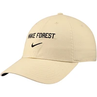 Casquette réglable Nike Gold Wake Forest Demon Deacons 2024 Sideline Club pour homme