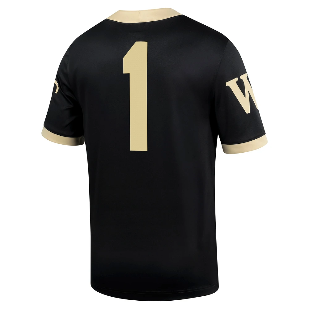 Men's Nike #1 Wake Forest Demon Deacons Untouchable Football Jersey