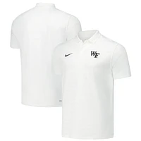 Polo Nike blanc Wake Forest Demon Deacons 2024/25 Sideline Victory Coaches Performance pour homme