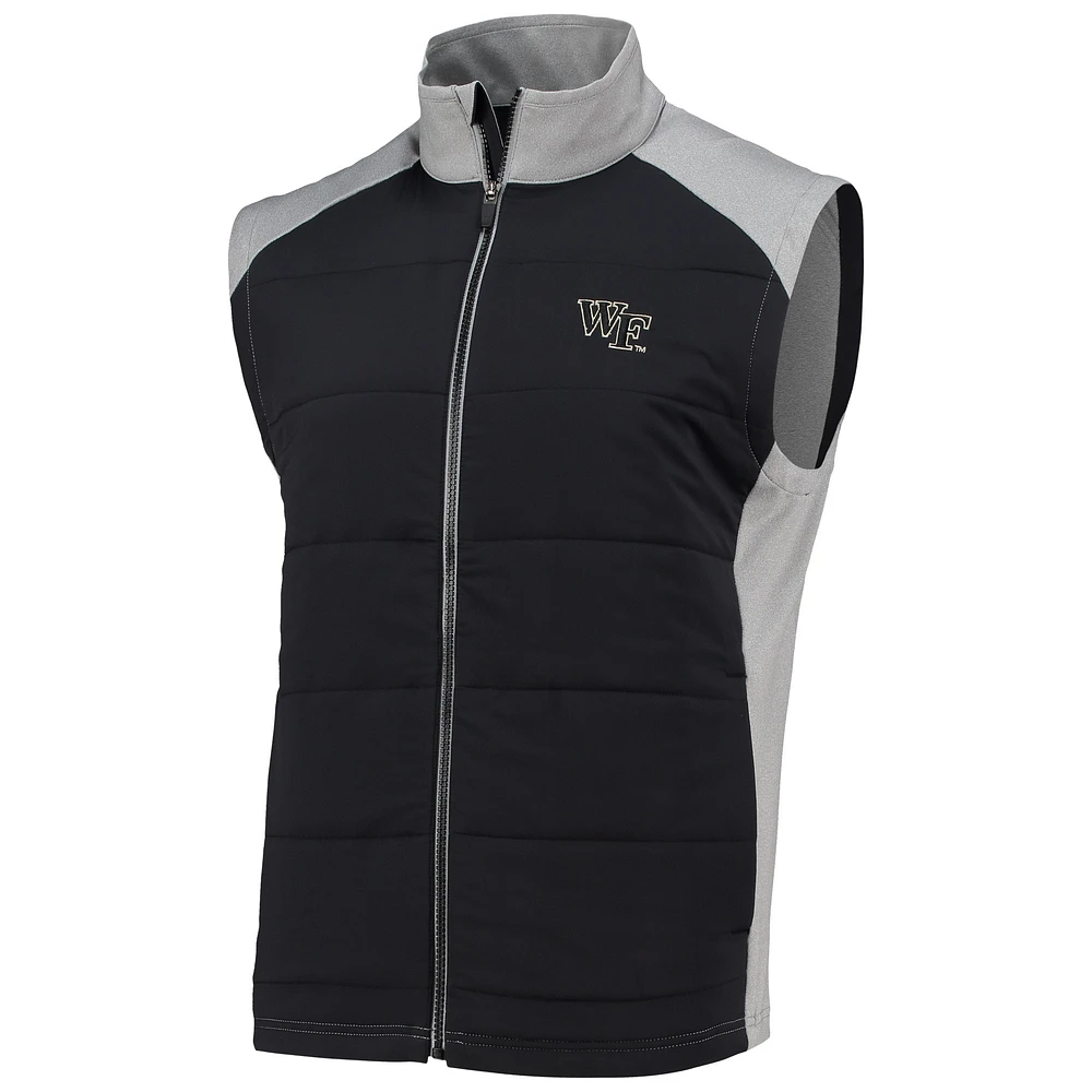 Men's Southern Tide Gray Wake Forest Demon Deacons Performance Full-Zip Vest