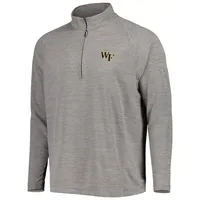 Tommy Bahama Grey Wake Forest Demon Deacons Play Action Raglan Haut à demi-zip pour homme