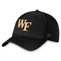 Men's Top of the World Black Wake Forest Demon Deacons Reflex Flex Hat