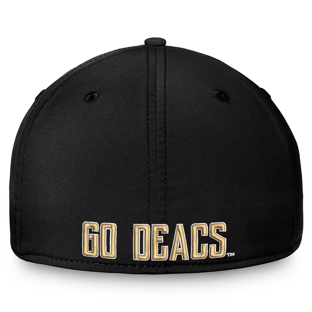 Men's Top of the World Black Wake Forest Demon Deacons Reflex Flex Hat