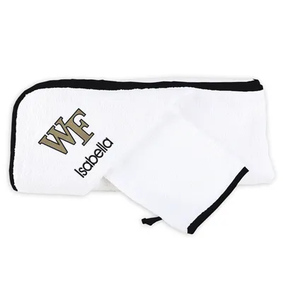 Wake Forest Demon Deacons Newborn & Infant Personalized Hooded Towel Gift Set