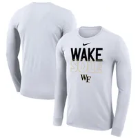 Lids Wake Forest Demon Deacons Nike 2023 On Court Bench Long Sleeve T-Shirt - White | Connecticut Mall