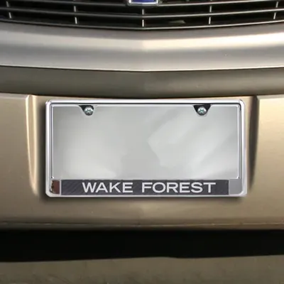 Wake Forest Demon Deacons Carbon Fiber Team License Plate Frame