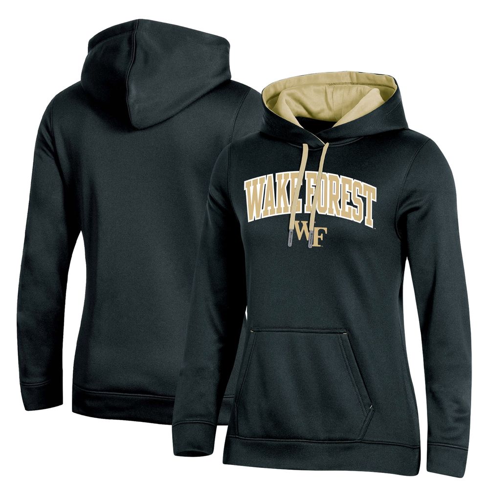 Women's Champion Black Wake Forest Demon Deacons Arch Logo 2.0 Pullover Hoodie