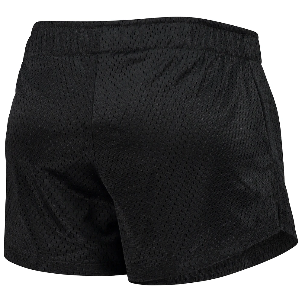 Women's Champion Black Wake Forest Demon Deacons Logo Mesh Shorts