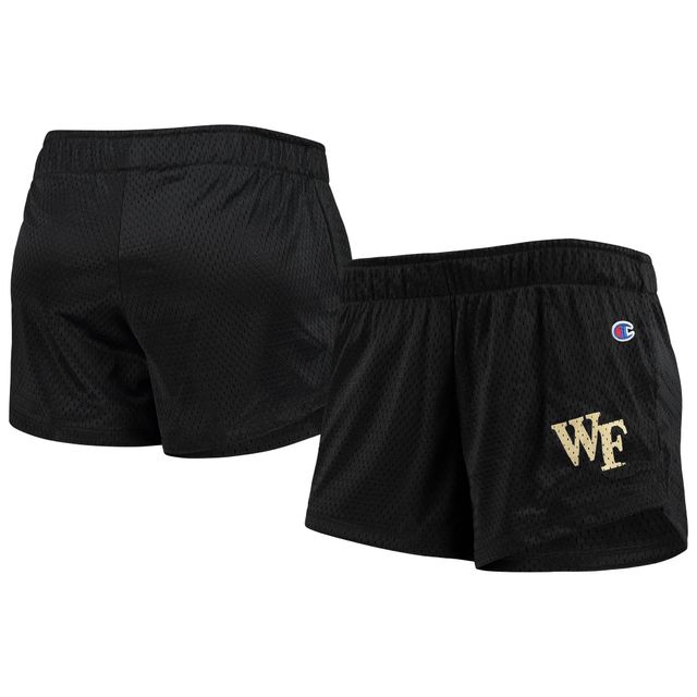 Champion Black Wake Forest Demon Deacons Logo Mesh Shorts Femme