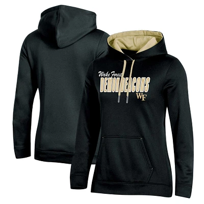 Sweat à capuche Champion Black Wake Forest Demon Deacons Team pour femmes