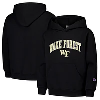 Youth Champion Black Wake Forest Demon Deacons Campus Pullover Hoodie