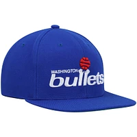 Casquette pour homme Mitchell & Ness Blue Washington Bullets Hardwood Classics Team Ground 2.0 Snapback