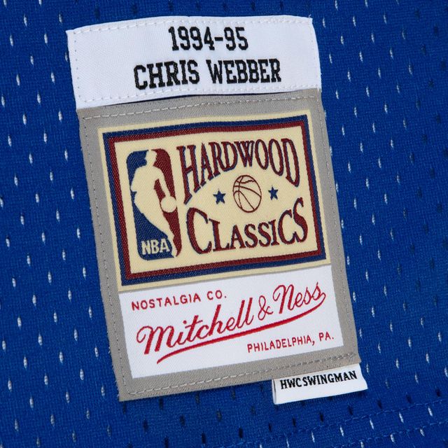 Maillot Homme Mitchell & Ness Chris Webber Royal/Rouge Washington Bullets 1994/95 Hardwood Classics Fadeaway Swingman Player