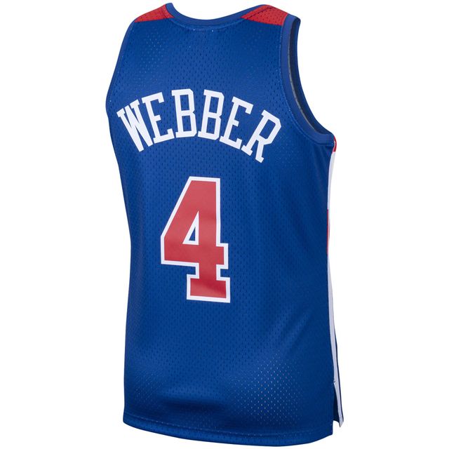 Maillot Mitchell & Ness Chris Webber Royal Washington Bullets 1996/97 Hardwood Classics Swingman pour homme