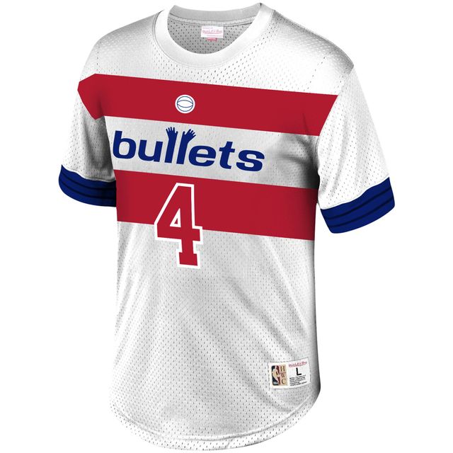 T-shirt en maille blanc pour hommes Mitchell & Ness Chris Webber Washington Bullets