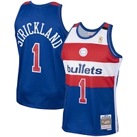 Mitchell & Ness Rod Strickland Royal Washington Bullets 2001/02 Hardwood Classics Swingman Maillot Homme