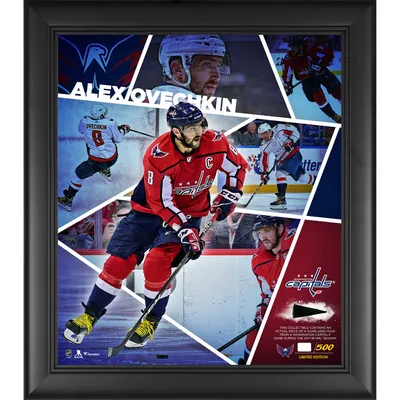 Alex Ovechkin Washington Capitals Framed 10 x 30 GR8 Chase Panoramic with A Piece of Game-Used Net - Limited Edition 888