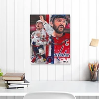 Alex Ovechkin Washington Capitals Stretched 16" x 20" Embellished Canvas Giclee Print - Art by David Arrigo
