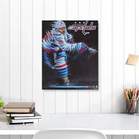Alex Ovechkin Washington Capitals Unsigned Stretched 16" x 20" Embellished Canvas Giclee Print - Art by Eric Sevigny