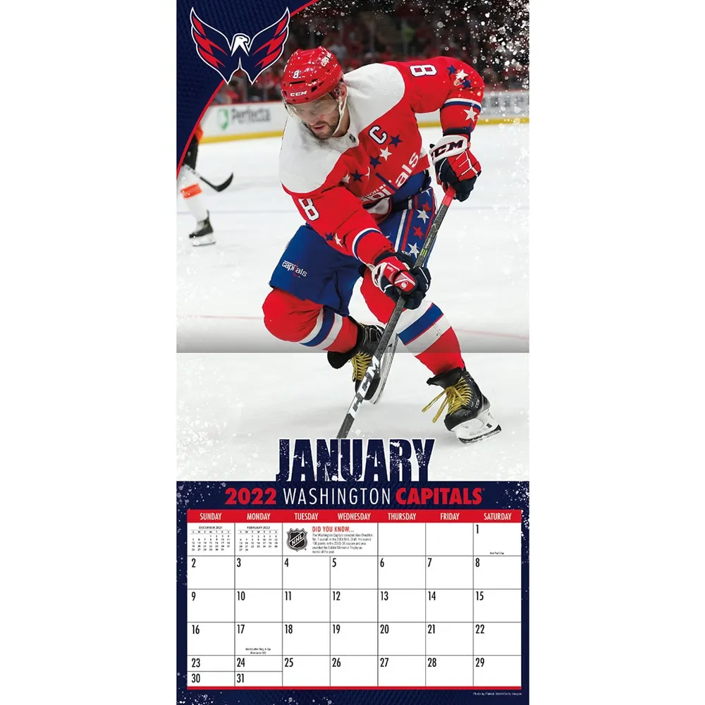 Alexander Ovechkin Washington Capitals 2022 Player Wall Calendar