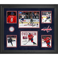 Alexander Ovechkin Washington Capitals Autographed Framed 20" x 24" 895th Goal Collage with a Piece of Game-Used Net from 895th Goal Game - Limited Edition of 99