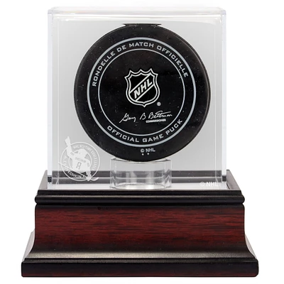 Alexander Ovechkin Washington Capitals Mahogany Hockey Puck 895th Goal Logo Display Case 