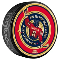Alexander Ovechkin Washington Capitals NHL All-Time Leading Goal Scorer Gold Medallion Puck