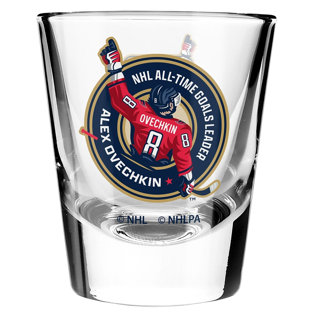 Alexander Ovechkin Washington Capitals NHL All-Time Leading Goal Scorer Two-Pack Shot Glass Set