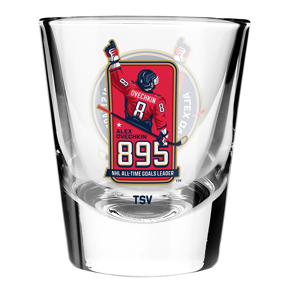 Alexander Ovechkin Washington Capitals NHL All-Time Leading Goal Scorer Two-Pack Shot Glass Set