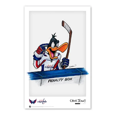 Daffy Duck Washington Capitals 11"x 17" Looney Tunes affiche imprimée