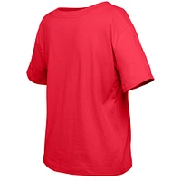 Girl's Youth New Era  Red Washington Capitals Flip Sequin T-Shirt