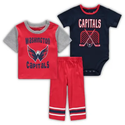 Lids LA Clippers Mitchell & Ness Infant Hardwood Classics Bodysuits Cuffed  Knit Hat Set - Royal/Red