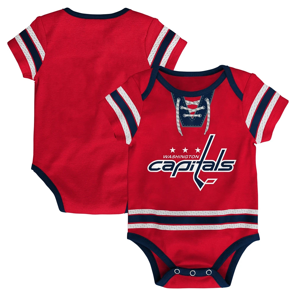 Body rouge en jersey de hockey des Capitals Washington pour bébé