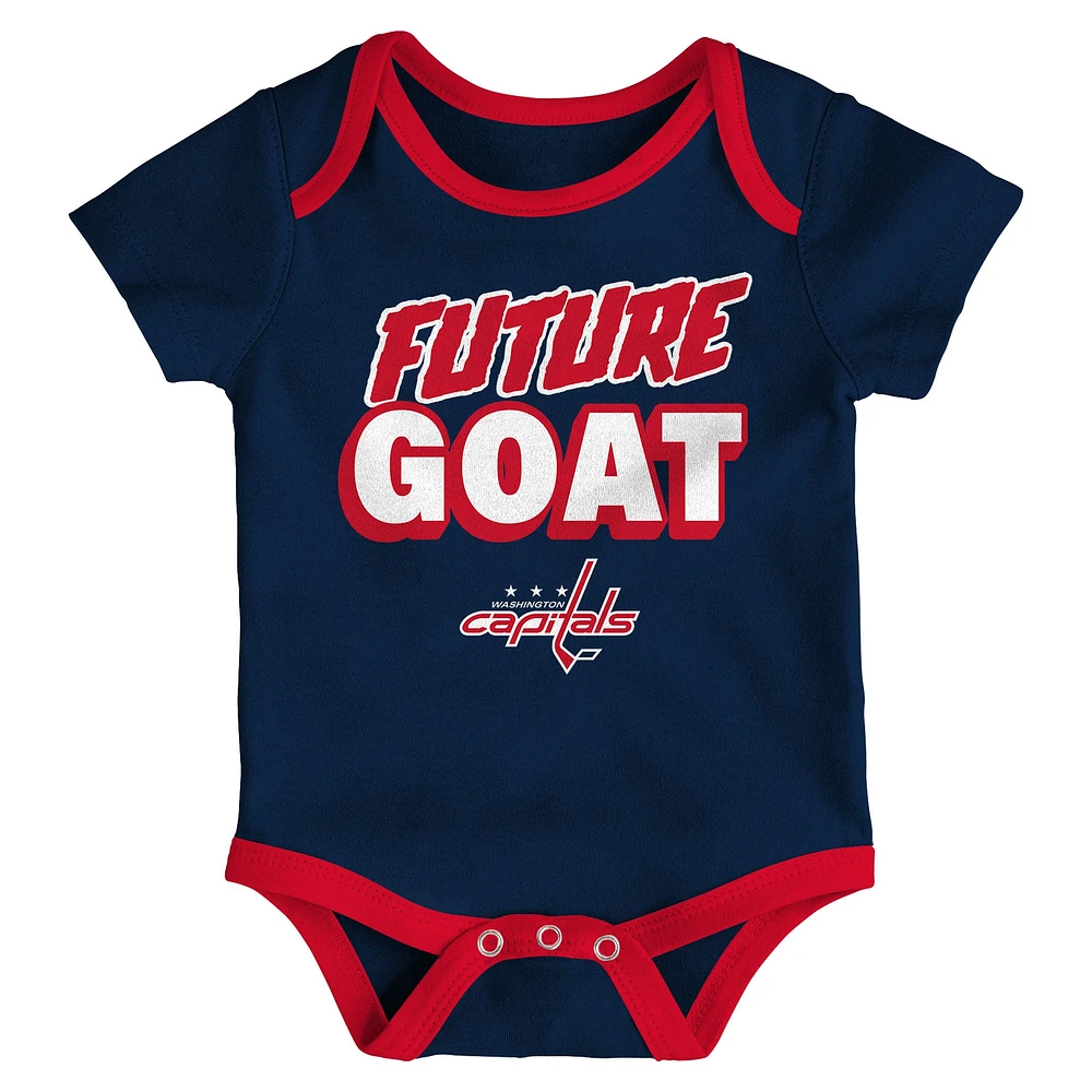Ensemble de trois bodies pour bébé Washington Capitals Loyal Buddies