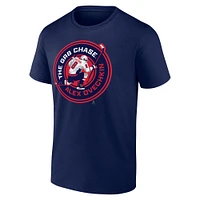 T-shirt Fanatics Alexander Ovechkin pour homme, bleu marine, Washington Capitals The GR8 Chase