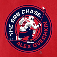T-shirt Fanatics Alexander Ovechkin pour homme, rouge, Washington Capitals The GR8 Chase